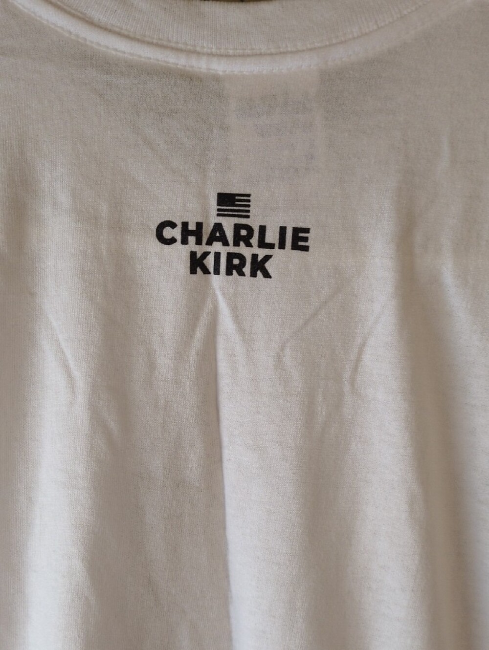 Graphic Tee in Cream with Prayer Illustration - Picture 4 of 5